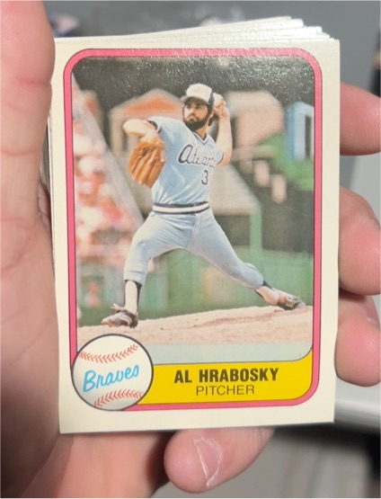 1981 Fleer #262 Al Hrabosky — front