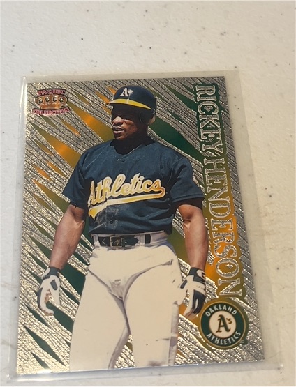 1996 Pacific Prisms #P-125 Rickey Henderson — front