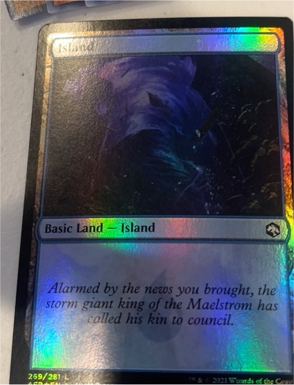 2021 Magic: The Gathering #269 Island Adventures in the Forgotten Realms Foil — front