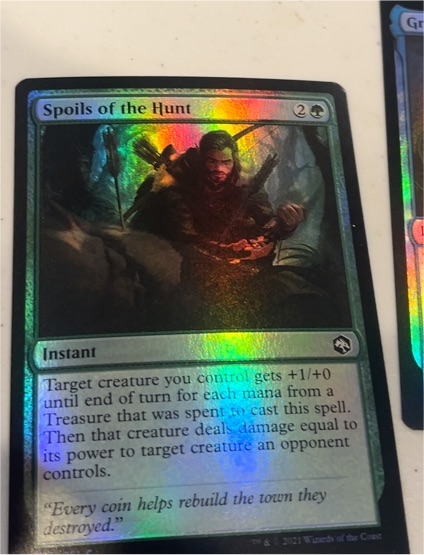 2021 Magic: The Gathering Adventures in the Forgotten Realms #205 Spoils of the Hunt — front