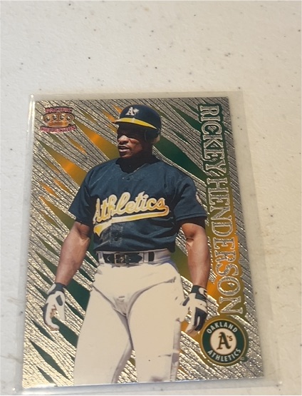 2024 Topps Series 2 1989 Topps Chrome Silver Pack Mojo #T89C-3 Rickey Henderson — front