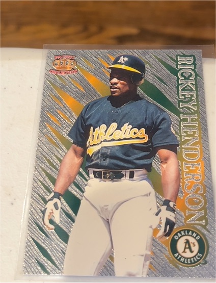 1996 Pacific Prisms #P-125 Rickey Henderson — front