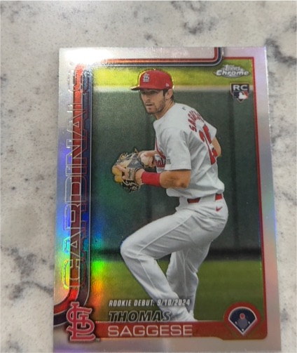 2025 Topps Chrome Update #USC157 Thomas Saggese — front