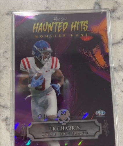 2024 Wild Card Haunted Hits Monster Hunt #HHW-TH Tre Harris — front