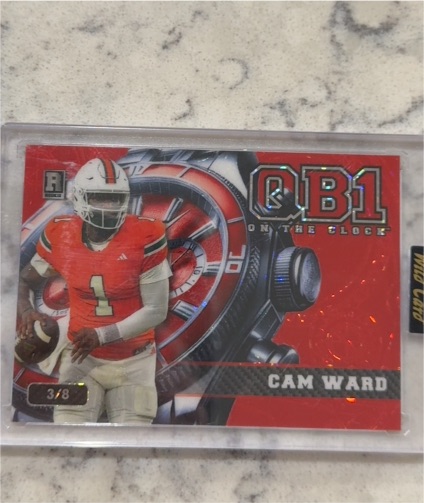 2024 Wild Card QB1 On The Clock #QB1 Cam Ward — front