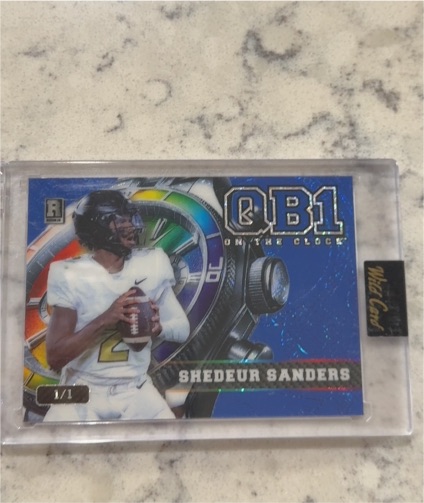 2024 Wild Card QB1 On The Clock #QB1 Shedeur Sanders — front