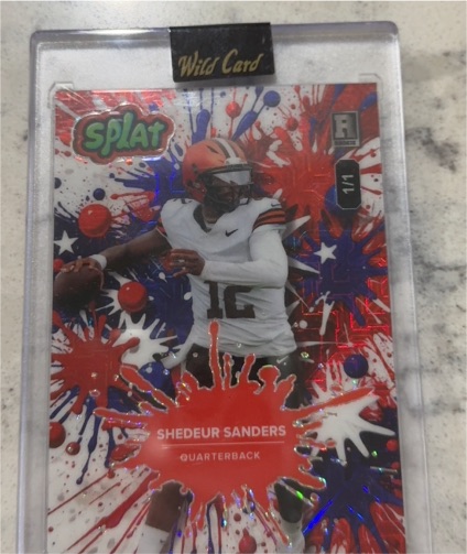 2025 Wild Card Splat #RC Shedeur Sanders — front