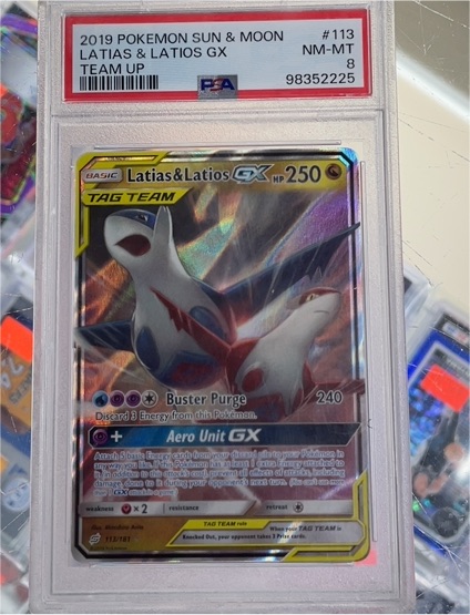 2019 Pokémon Sun & Moon #113 Latias & Latios GX — front