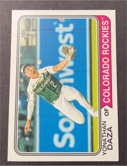 2023 Topps Heritage #606 Yonathan Daza — front