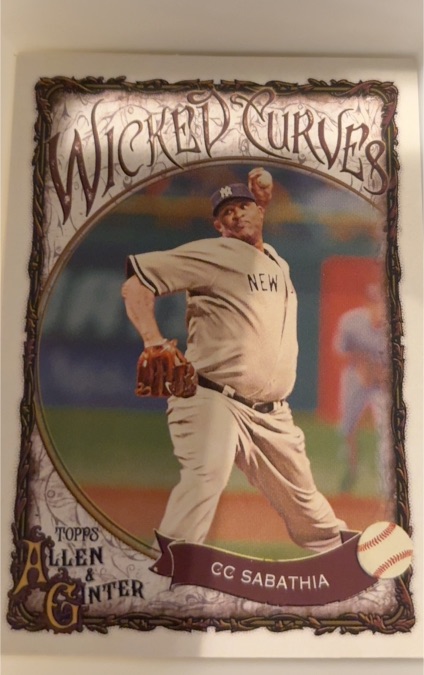 2025 Topps Allen & Ginter Wicked Curves #WC-25 CC Sabathia — front
