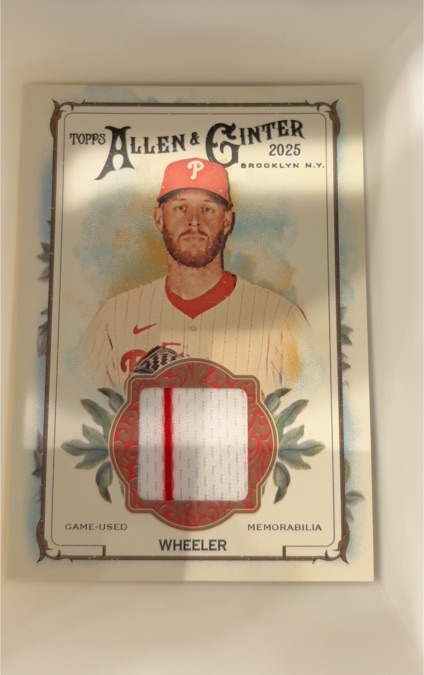 2025 Topps Allen & Ginter #AGR-ZW Zack Wheeler — front