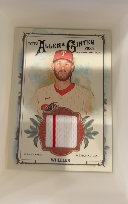 2025 Topps Allen & Ginter #ARG-WH Zack Wheeler — front