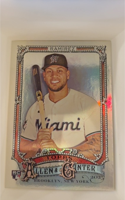 2025 Topps Allen & Ginter #218 Agustin Ramirez — front
