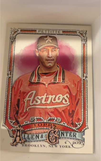 2025 Topps Allen & Ginter #185 Andy Pettitte Houston Astros — front