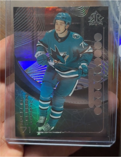 2024-25 Upper Deck Extended Triple Dimensions Reflections #TDR-12 Macklin Celebrini — front