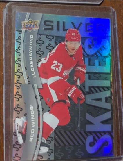 2024-25 Upper Deck Extended Series Silver Skates #SS-28 Lucas Raymond — front
