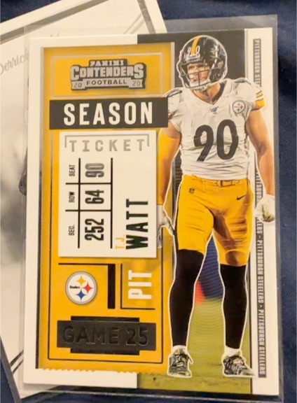 2020 Panini Contenders #18 T.J. Watt — front