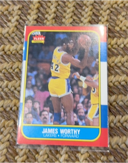 1986-87 Fleer #131 James Worthy — front