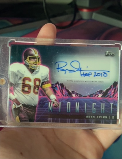 2024 Topps Midnight Horizon Signatures #HZS-RG Russ Grimm — front
