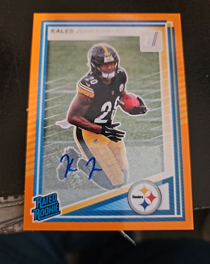 2025 Donruss #322 Kaleb Johnson — front
