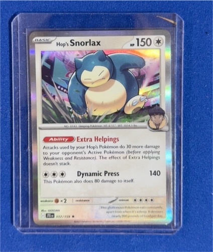2025 Pokemon Journey Together #117 Hop's Snorlax — front