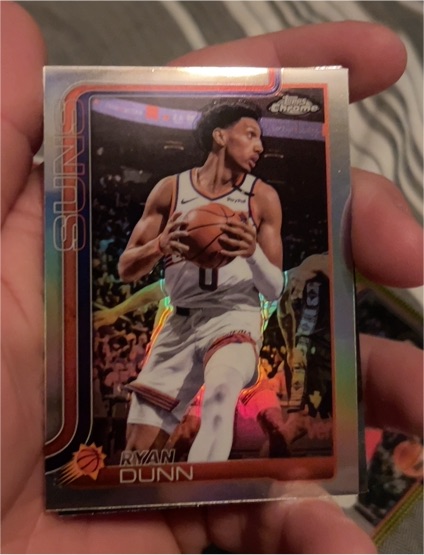 2025 Topps Chrome Basketball #178 Ryan Dunn — front