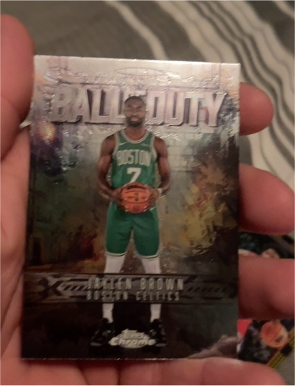 2025-26 Topps Chrome #BD-5 Jaylen Brown Ball of Duty — front