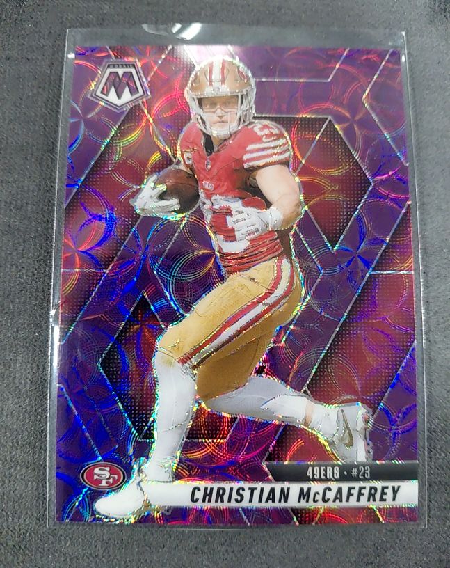 2025 Panini Mosaic #23 Christian McCaffrey — front