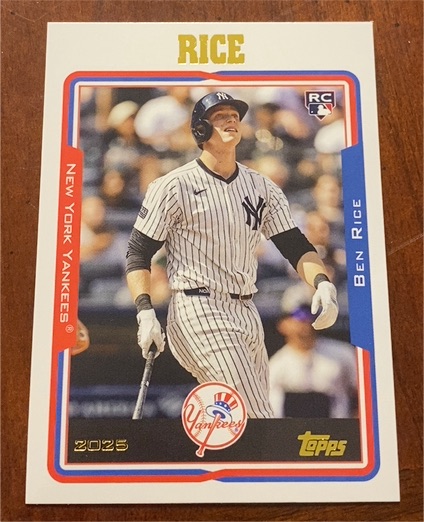 2025 Topps Archives #218 Ben Rice — front