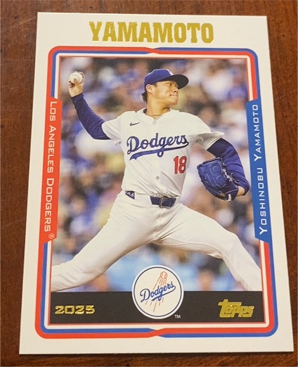 2025 Topps Archives #283 Yoshinobu Yamamoto — front