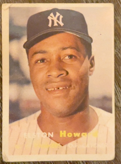 1957 Topps Baseball #82 Elston Howard — front
