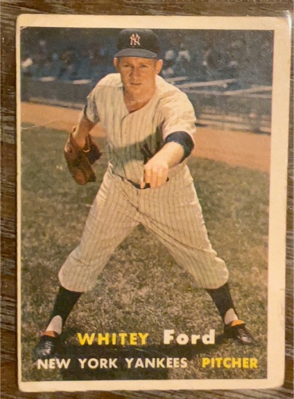 1957 Topps #25 Whitey Ford — front