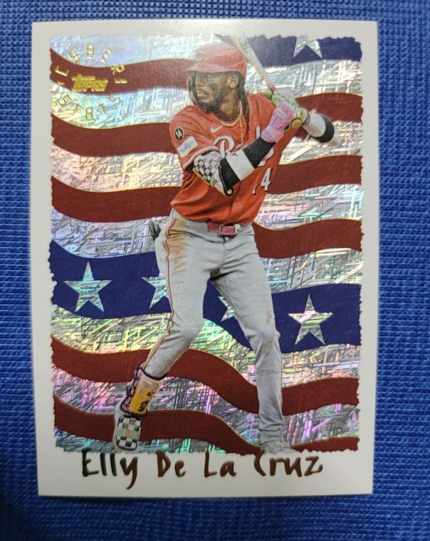 2025 Topps Archives 1995 Cyberstats #95C-18 Elly De La Cruz — front