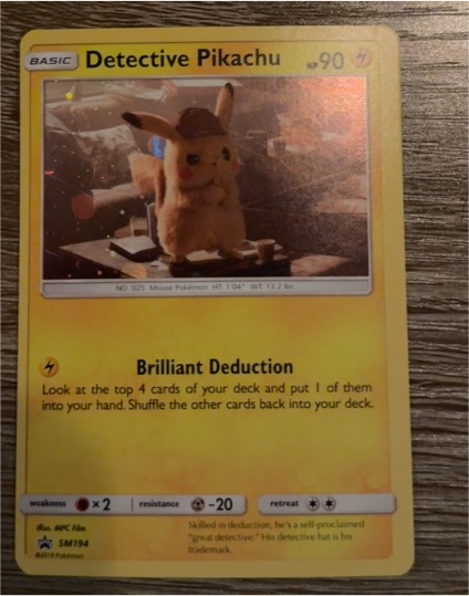 2019 Pokémon TCG Detective Pikachu #SM194 — front