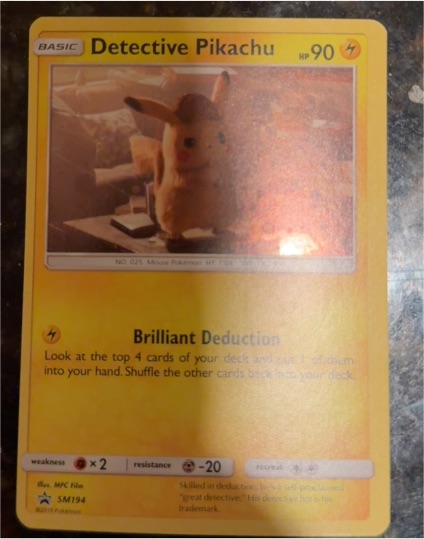 2019 Pokémon SM Promos #SM194 Detective Pikachu — front