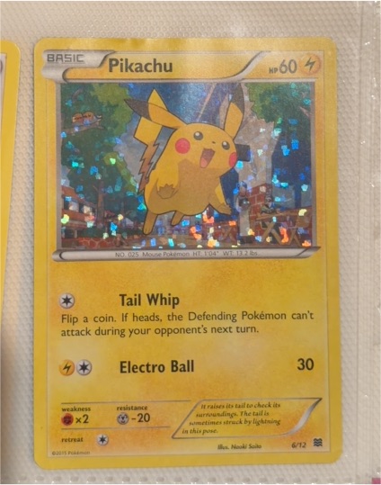 2015 Pokémon #6 Pikachu McDonald's Promo — front