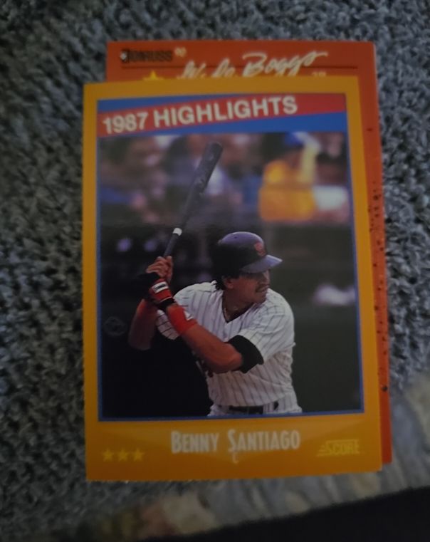 1988 Score #654 Benito Santiago — front
