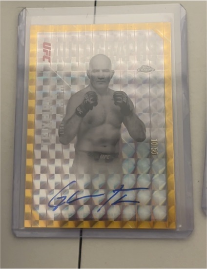 2025 Topps Chrome UFC Octagon Autographs #OLA-GT Glover Teixeira — front