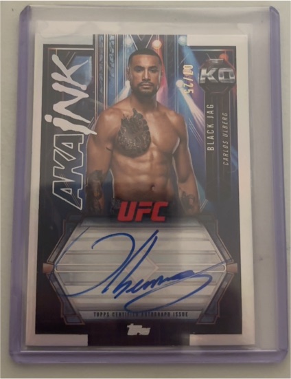 2025 Topps UFC Knockout AKA Ink Charles Oliveira — front