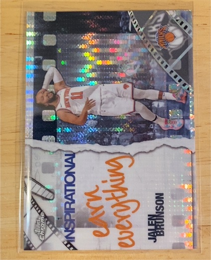 2025-26 Topps Chrome Basketball Inspirational #IP-12 Jalen Brunson — front