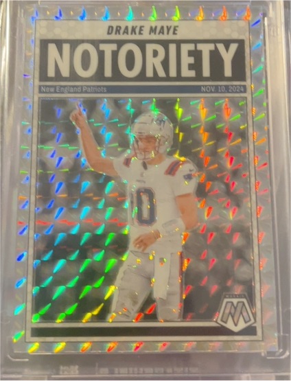 2025 Panini Mosaic #3 Drake Maye — front