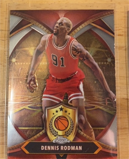 2024-25 Topps Chrome #BOD-18 Dennis Rodman Ball of Duty Chicago Bulls — front