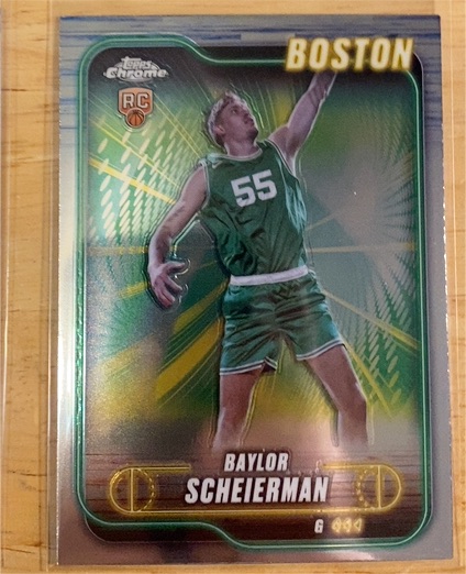 2024-25 Topps Chrome #143 Baylor Scheierman — front
