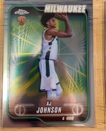 2024-25 Topps Chrome #145 AJ Johnson — front