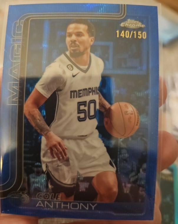2025-26 Topps Chrome #175 Cole Anthony — front