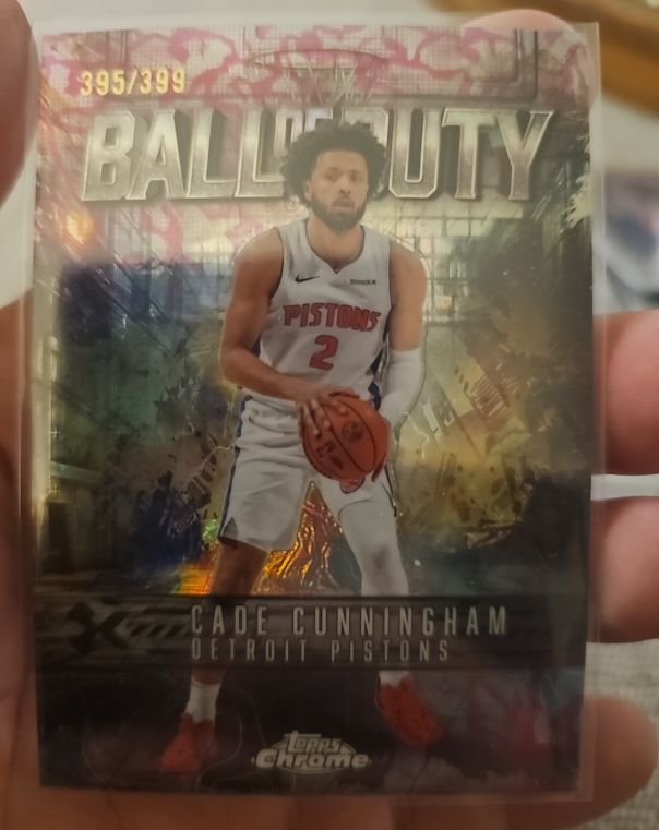 2025-26 Topps Chrome Ball of Duty #BD-11 Cade Cunningham — front