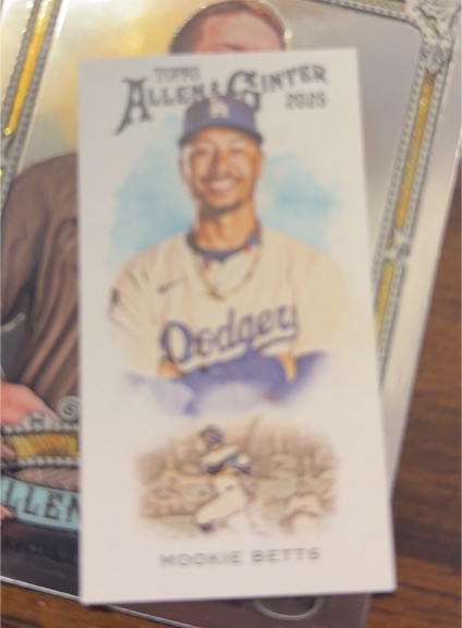 2025 Topps Allen & Ginter #N222-8 Mookie Betts Mini — front
