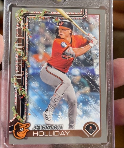 2025 Topps Holiday #H188 Jackson Holliday — front
