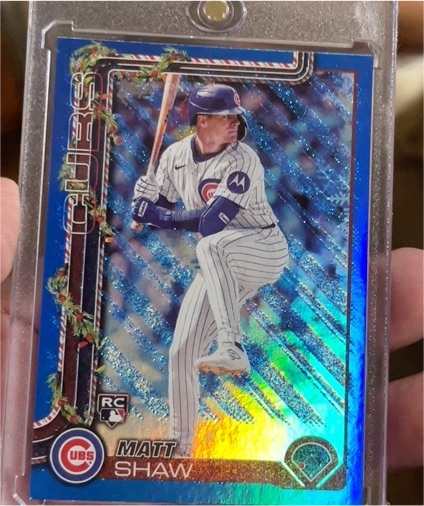 2025 Topps Holiday #H173 Matt Shaw — front