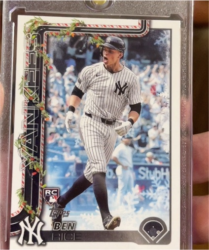2025 Topps Holiday #H8 Ben Rice — front